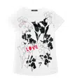 Weekend Max Mara Printed T-shirt With Round Neck In White