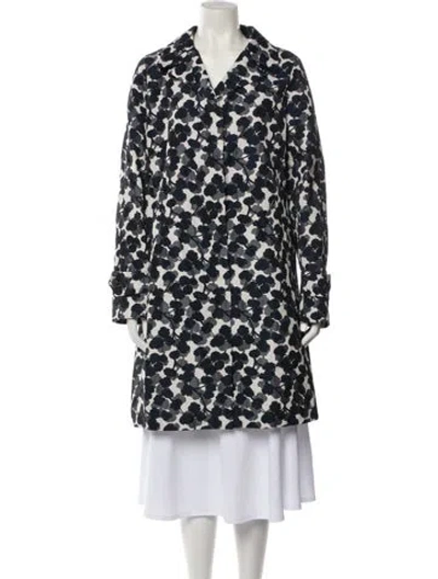 Pre-owned Weekend Max Mara Printed Trench Coat W/ Tags In Neutral