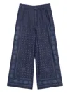 Weekend Max Mara Micron Denim Trouser Navy