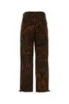 Weekend Max Mara Twill Cargo Pant Animal Print