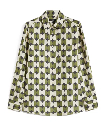 Weekend Max Mara Printed Twill Shirt In Multi