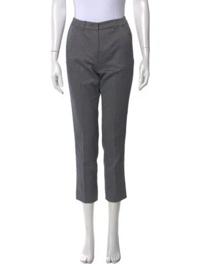 Pre-owned Weekend Max Mara Printed Wide Leg Pants In Blue