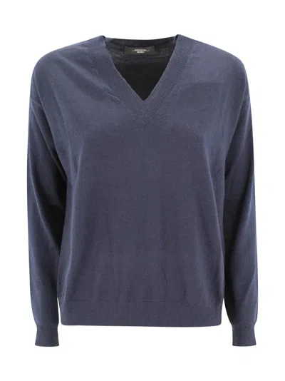 Weekend Max Mara Pure Cashmere Jumper In Blue