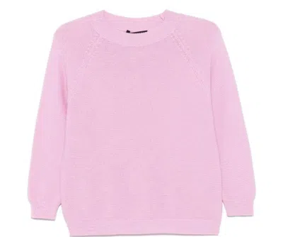 Weekend Max Mara Pure Cotton Clothing Sweaters In Pink