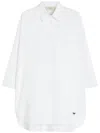 Weekend Max Mara Oversized Cotton Oxford Shirt In White
