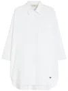 Weekend Max Mara Oversized Cotton Oxford Shirt In White