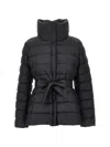 Weekend Max Mara Long-sleeved Cotton-padded Jacket In Black