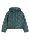 Weekend Max Mara Eris Quilted Jacket Denim In Green