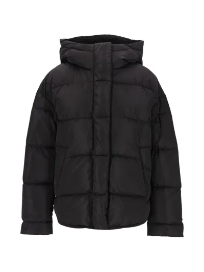 Weekend Max Mara Quilted Hooded Puffer Jacket In Black