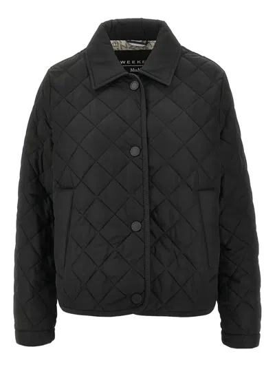 Weekend Max Mara Quilted Puffer Jacket In Black