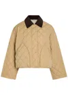 Weekend Max Mara Quilted Shell Barn Jacket In Neutral