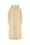Weekend Max Mara Cream Nylon Dolly Down Jacket In Yellow