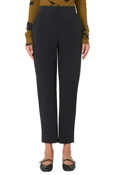 Weekend Max Mara Quirino Jersey Straight Leg Pants In Black