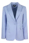 Weekend Max Mara Quito Single-breasted Jacket In Blue