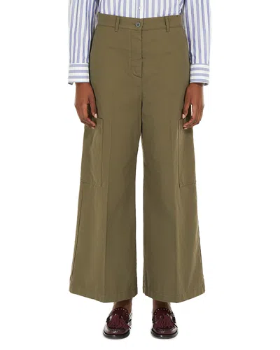 WEEKEND MAX MARA QUIZ CROPPED WIDE LEG PANTS