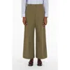 Weekend Max Mara Twill Cargo Pant Animal Print In Kaki