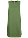 Weekend Max Mara Round Neck Sleeveless Dress In Green