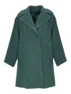 Weekend Max Mara Rada Couture Coat In Wool Alpaca And Mohair In Blue