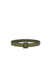 Weekend Max Mara Raffia Effect Belt In Green