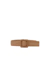Weekend Max Mara Raffia-look Belt In Brown