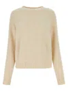 Weekend Max Mara Sand Stretch Alpaca Blend Ghiacci Sweater In Neutrals