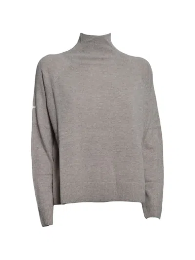Weekend Max Mara Raglan-sleeve Roll-neck Sweater In Gray