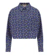 Weekend Max Mara Cotton Long-sleeved Shirt In Blue