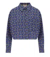 Weekend Max Mara Cotton Long-sleeved Shirt In Blue