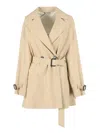 Weekend Max Mara Raincoat In Brown