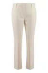 Weekend Max Mara Straight-leg Trousers With Pockets And Belt Loops In Neutral