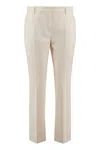 Weekend Max Mara Straight-leg Trousers With Pockets And Belt Loops In Neutral