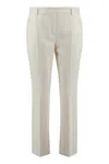 Weekend Max Mara Straight-leg Trousers With Pockets And Belt Loops In Neutral
