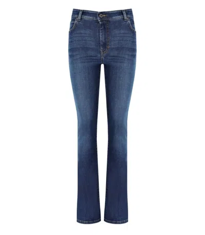 Weekend Max Mara Rapallo - Jeans Cropped In Denim Comfort In Navy