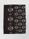 Weekend Max Mara Rectangular Floral Pattern Scarf With Fringed Edges