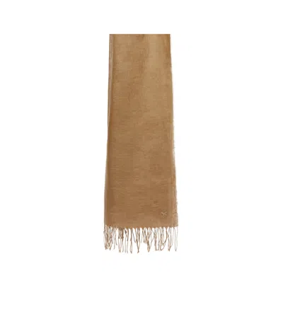 Weekend Max Mara Rectangular Scarf In Brown