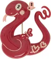 Weekend Max Mara Animal Brooch In 001 Red