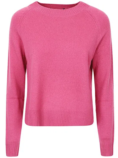 Weekend Max Mara Relaxed Fit Crewneck Jumper In Pink