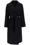 Weekend Max Mara Resina Wool Coat In Black