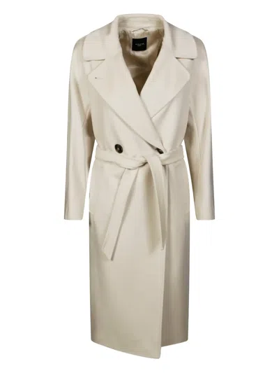 WEEKEND MAX MARA RESINA BUTTON-BELTED COAT