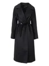 Weekend Max Mara Resina Coat In Black