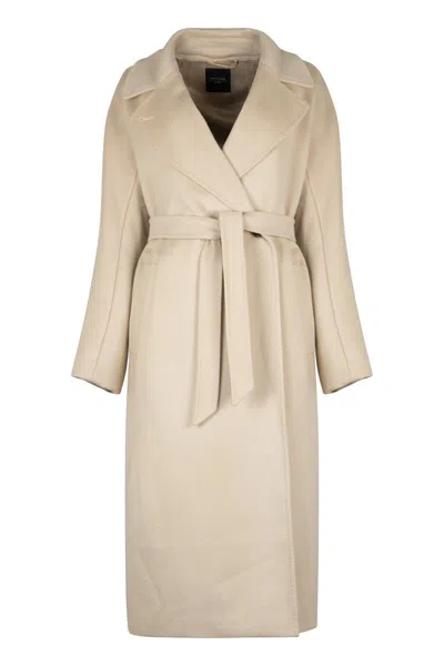 WEEKEND MAX MARA WEEKEND MAX MARA RESINA DOUBLE-BREASTED VIRGIN WOOL  COAT