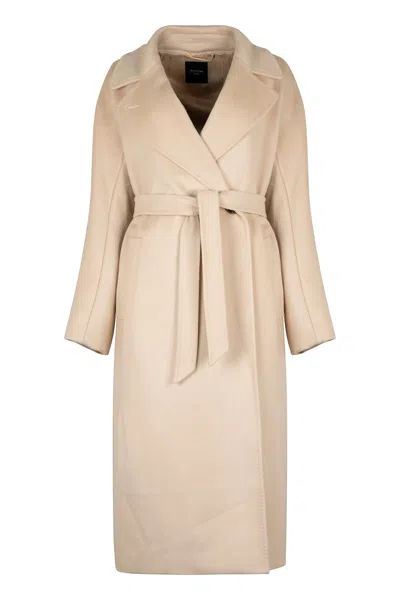 WEEKEND MAX MARA RESINA DOUBLE-BREASTED VIRGIN WOOL COAT