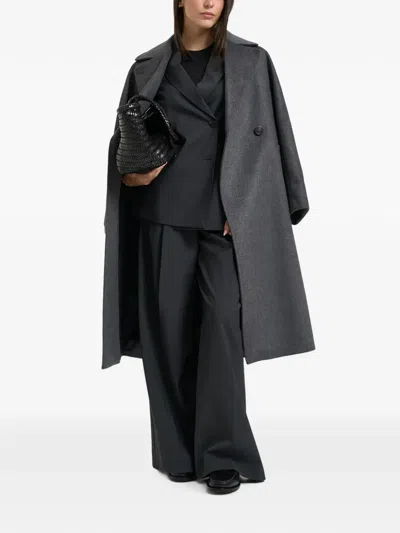 Weekend Max Mara Resina Double-breasted Coat In Black