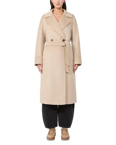 Weekend Max Mara Resina Wool Belted Coat In Blue