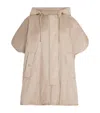 Weekend Max Mara Reversible Padded Cape Jacket In Neutral