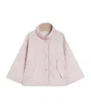 Weekend Max Mara Ronco Water Repellent Quilted Reversible Jacket In Pink