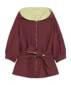 Weekend Max Mara Reversible Windbreaker In Water-repellent Fabric In Bordeaux Red