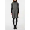 Weekend Max Mara Houndstooth Tailored Mini Dress In Gray