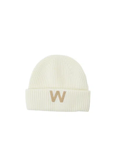 Weekend Max Mara Rib Knitted Hat In White