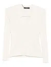 Weekend Max Mara Ribbed-knit Cardigan In Neutral